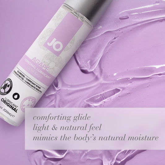 JO Agape Original Lube - 60 mL - Water Based Lubricant for Sensitive Skin - 60 ml Bottle