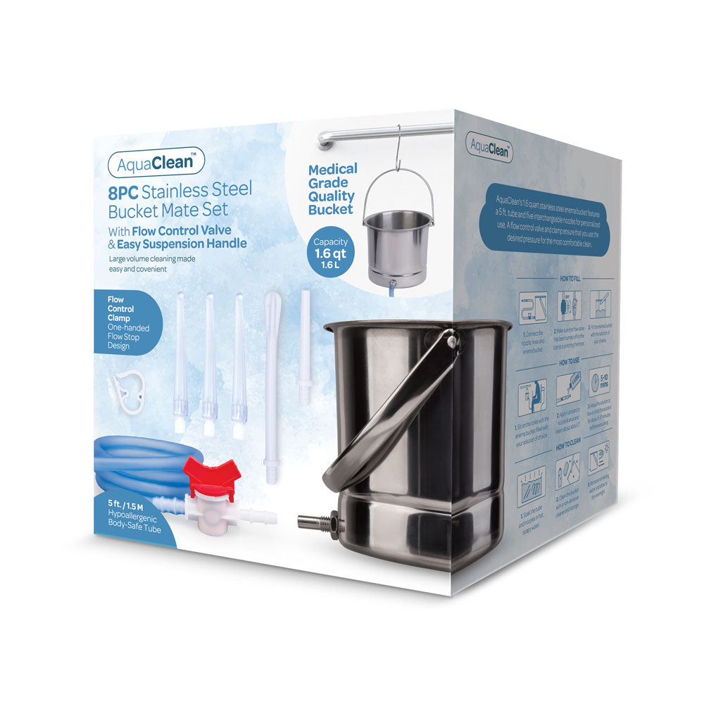 AquaClean Stainless Steel Bucket Mate Set
