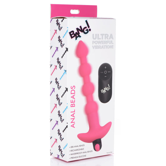 Bang! Vibrating Anal Beads – Pink