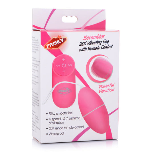 Frisky Scrambler - Vibrating Egg with Wireless Remote – Pink