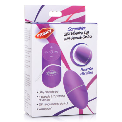 Frisky Scrambler - Vibrating Egg with Wireless Remote – Purple