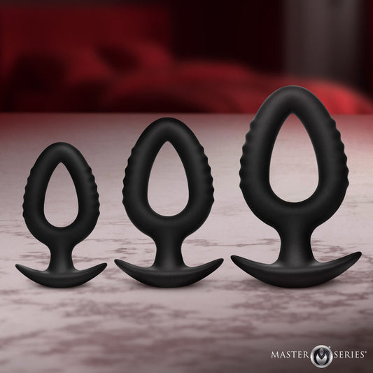 Master Series Pop Plugs - Anal Plug Trainer Set - Set of 3 Sizes