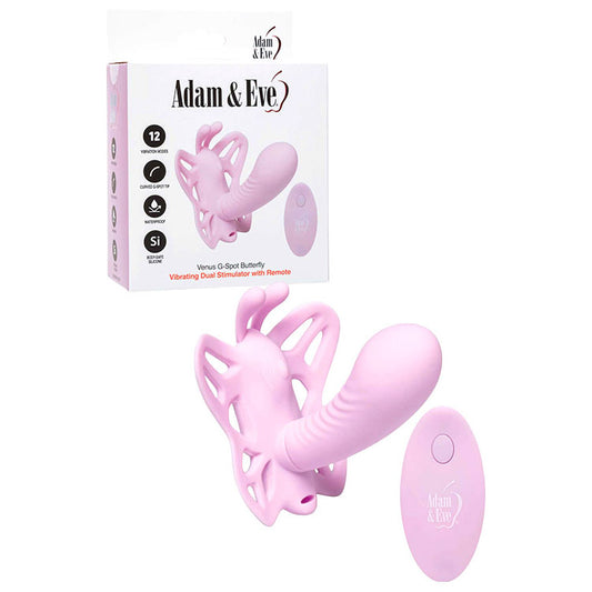 Adam & Eve VENUS G-SPOT BUTTERFLY - USB Rechargeable Wearable Butterfly Vibrator with Remote