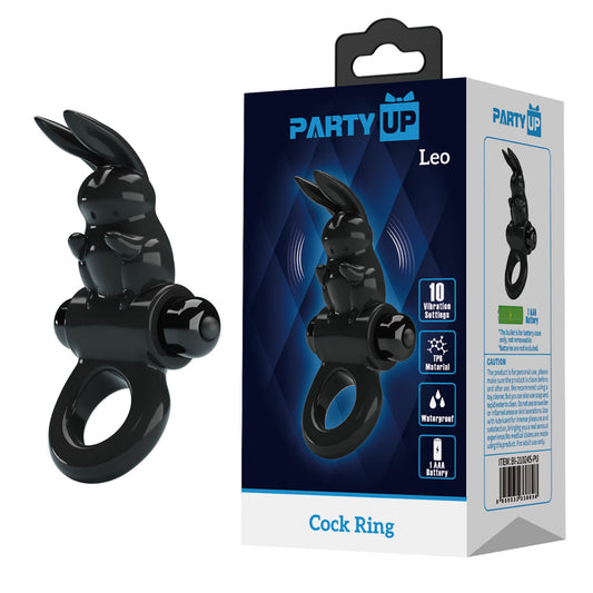 Party Up LEO Vibrating Cock Ring - Vibrating Cock Ring