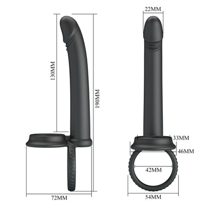 Party Up MARTIN Double Penetrator - Cock & Ball Rings with Double Penetrator