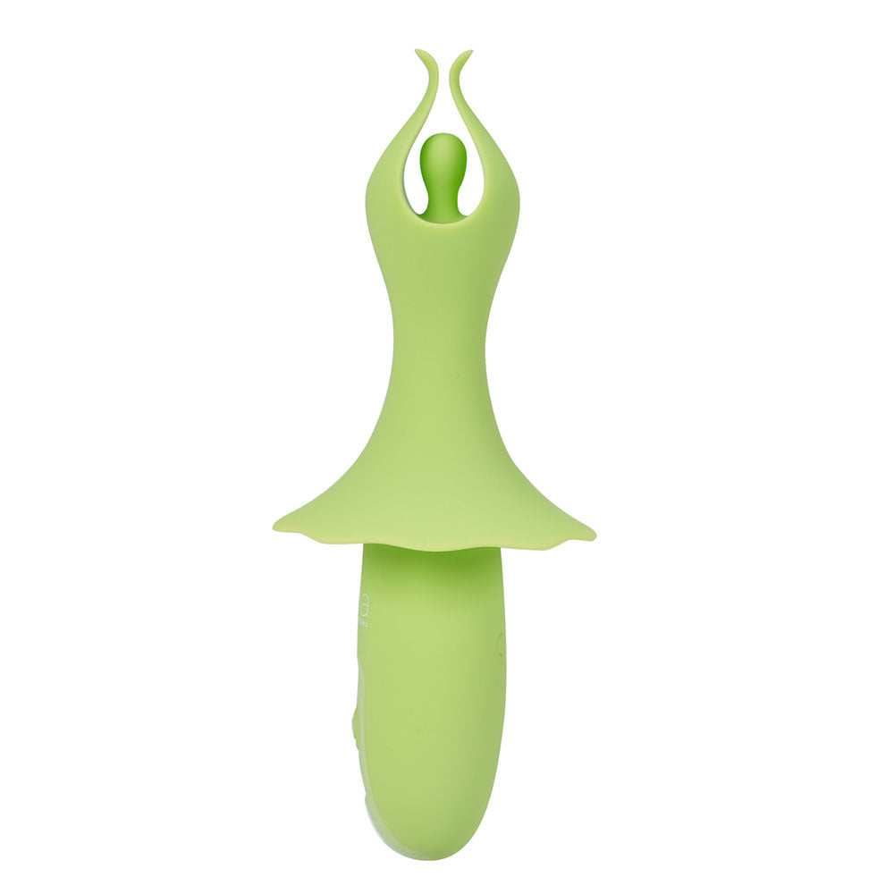 Maia SIENNA - 15.2 cm USB Rechargeable Fluttering Bullet – Green