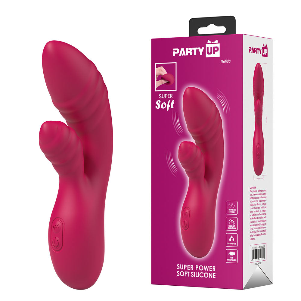 Party Up DALIDA - 16.2 cm USB Rechargeable Rabbit Vibrator