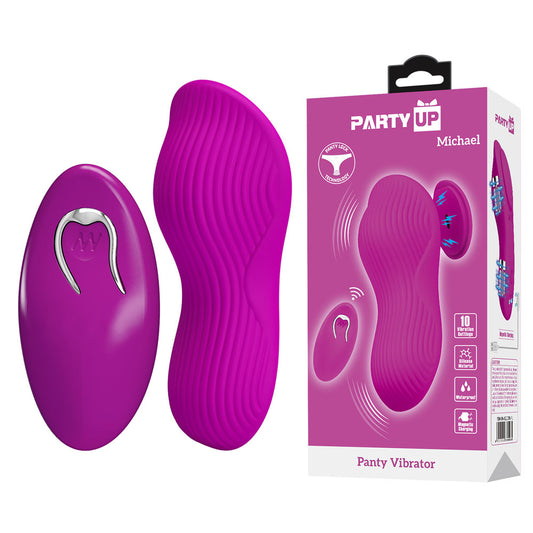 Party Up MICHAEL Panty Vibe - USB Rechargeable Panty Vibrator with Wireless Remote Control