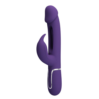 Party Up DAVID Swinging Vibe - 23.2 cm USB Rechargeable Rabbit Vibrator with Flicking Arm