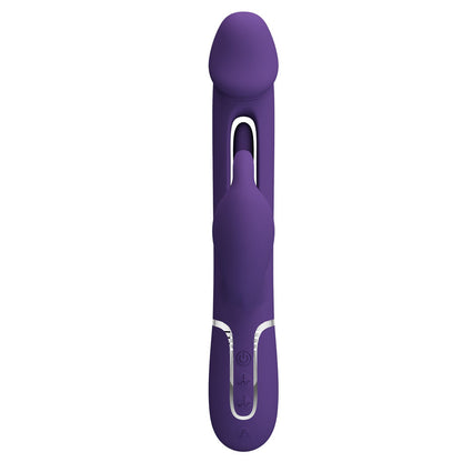 Party Up DAVID Swinging Vibe - 23.2 cm USB Rechargeable Rabbit Vibrator with Flicking Arm