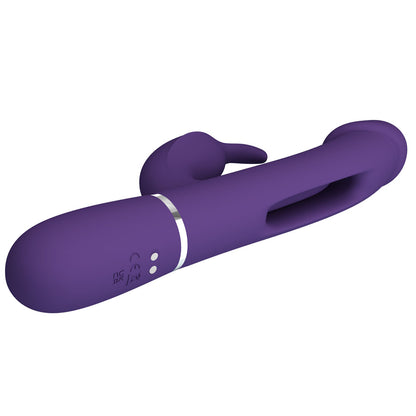 Party Up DAVID Swinging Vibe - 23.2 cm USB Rechargeable Rabbit Vibrator with Flicking Arm