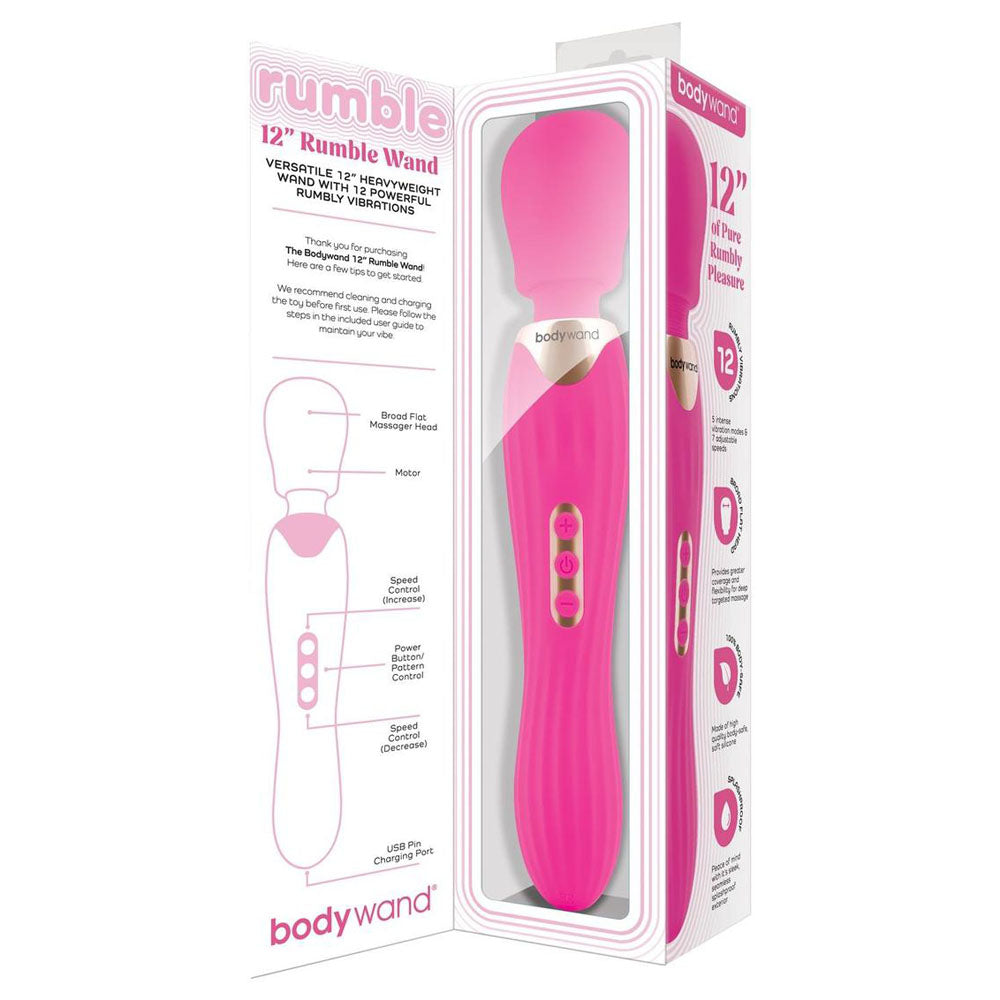 Bodywand RUMBLE WAND 12 Inch - Hot - Hot 30 cm USB Rechargeable Massage Wand