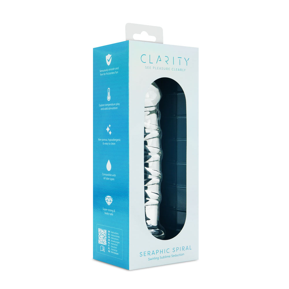 Clarity - Seraphic Spiral - 16 cm Glass Dildo