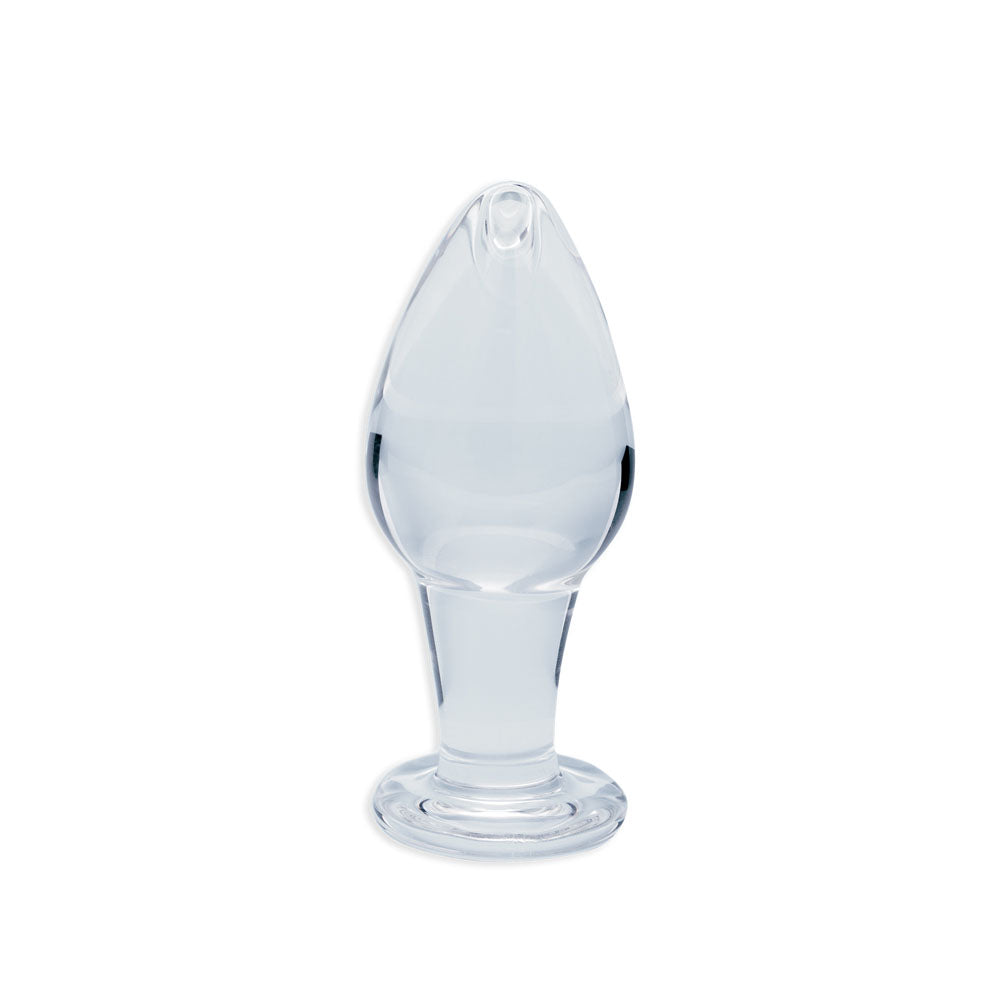 Clarity - Utopian Bud - 8.9 cm Glass Butt Plug