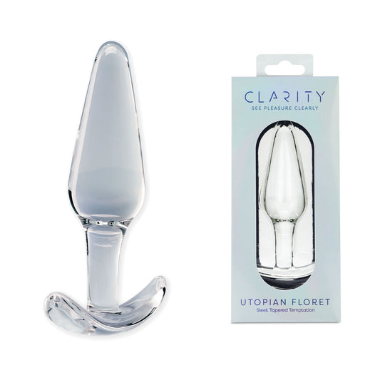 Clarity - Utopian Floret - 11 cm Glass Butt Plug