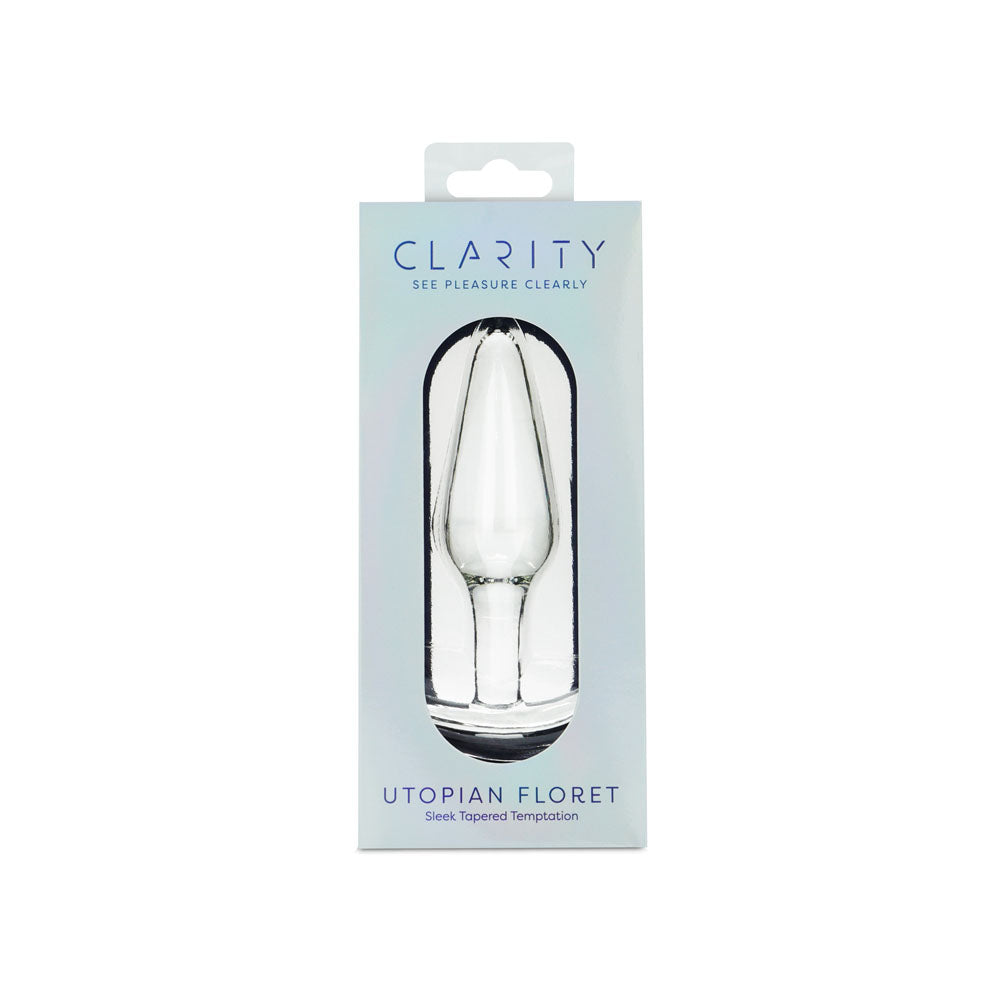 Clarity - Utopian Floret - 11 cm Glass Butt Plug