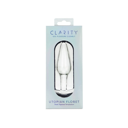 Clarity - Utopian Floret - 11 cm Glass Butt Plug