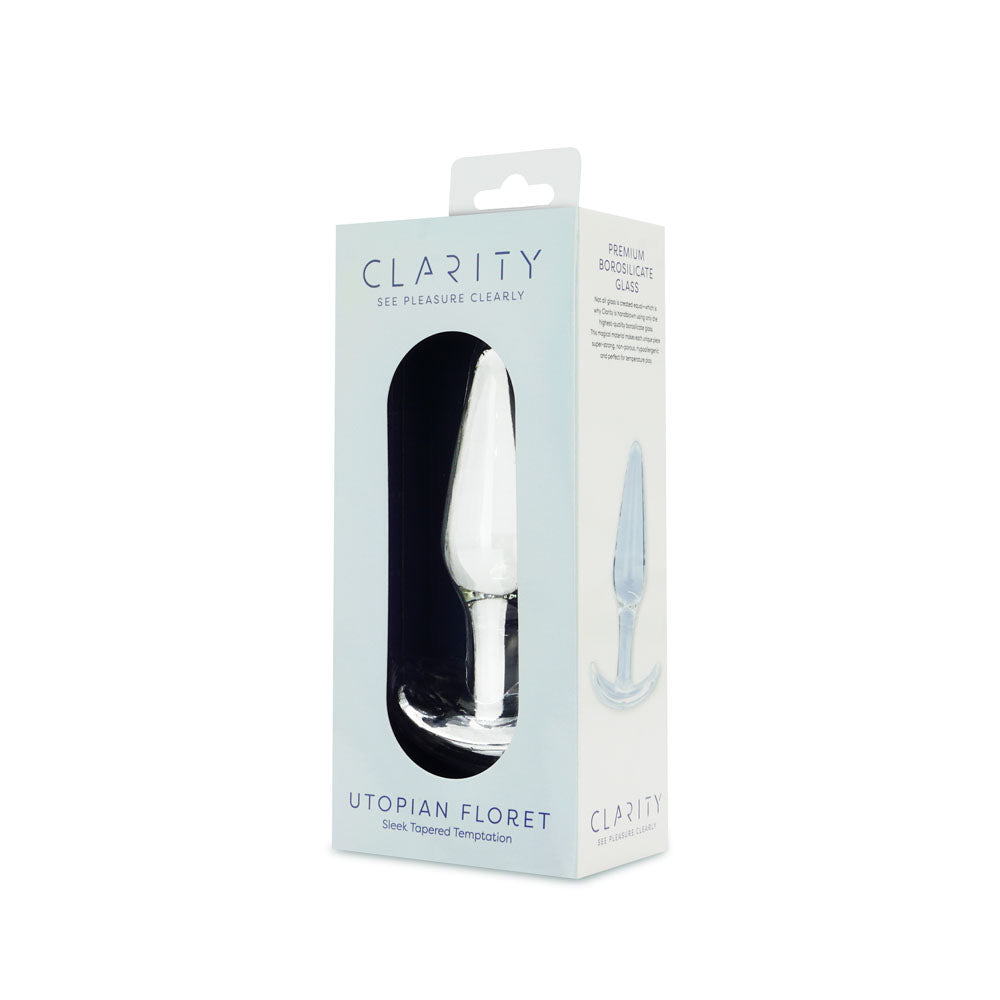 Clarity - Utopian Floret - 11 cm Glass Butt Plug