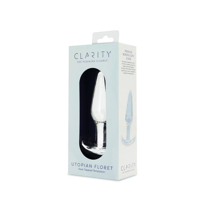Clarity - Utopian Floret - 11 cm Glass Butt Plug