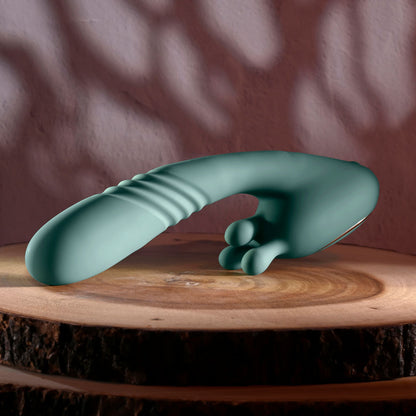 Evolved THRUST INTO ECSTASY - 21 cm USB Rechargeable Thrusting & Rotating Vibrator