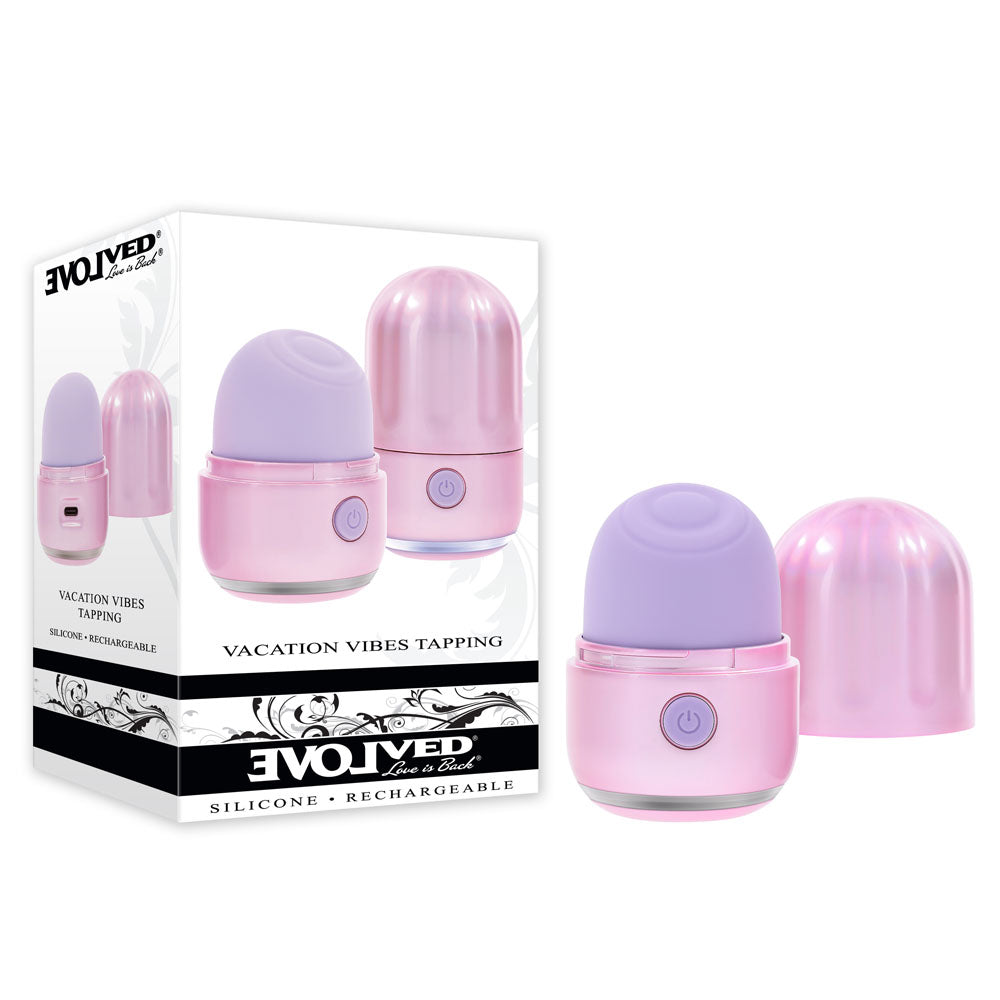 Evolved VACATION VIBES - TAPPING - 8.5 cm USB Rechargeable Tapping Stimulator