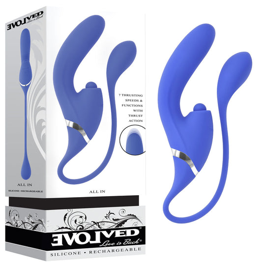 Evolved ALL IN - USB Recahrgeable Triple Stimulating Vibrator