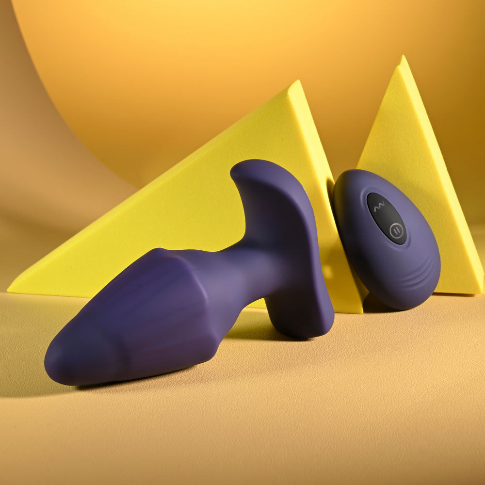 Evolved STARBURST - 10.1 cm USB Rechargeable Vibrating Butt Plug with Wireless Remote
