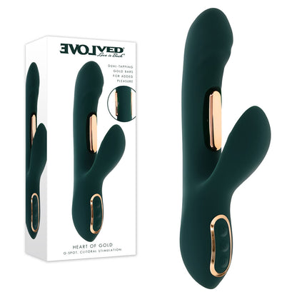 Evolved HEART OF GOLD - USB Rechargeable Rabbit Vibrator