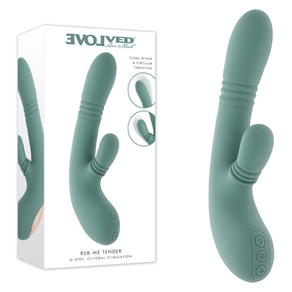 Evolved RUB ME TENDER - USB Rechargeable Gyrating & Thrusting Rabbit Vibrator