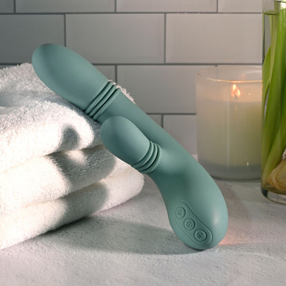 Evolved RUB ME TENDER - USB Rechargeable Gyrating & Thrusting Rabbit Vibrator