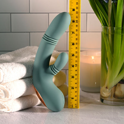 Evolved RUB ME TENDER - USB Rechargeable Gyrating & Thrusting Rabbit Vibrator