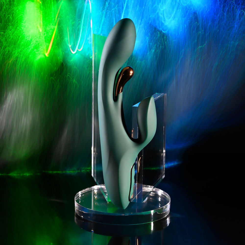 Evolved GOLDEN GODDESS - USB Rechargeable Rabbit Vibrator with G-Spot Flicker