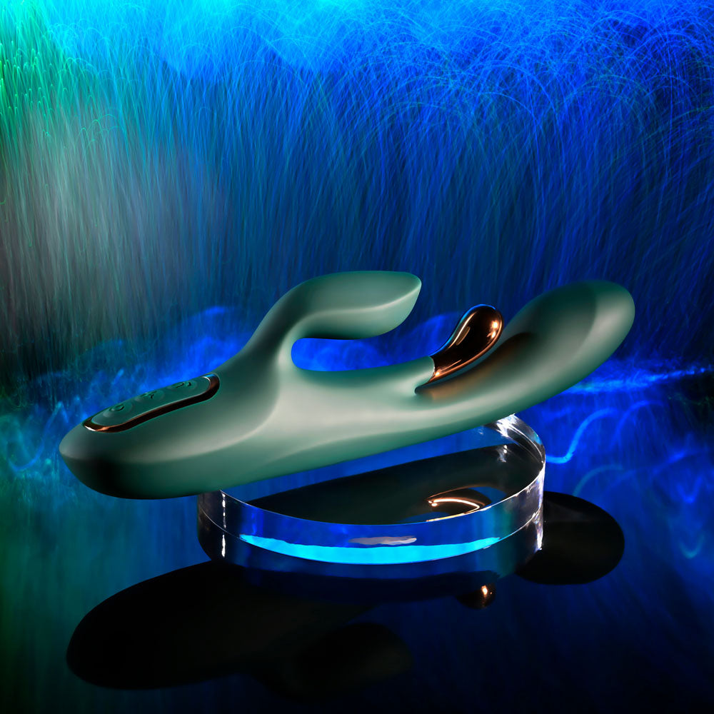 Evolved GOLDEN GODDESS - USB Rechargeable Rabbit Vibrator with G-Spot Flicker