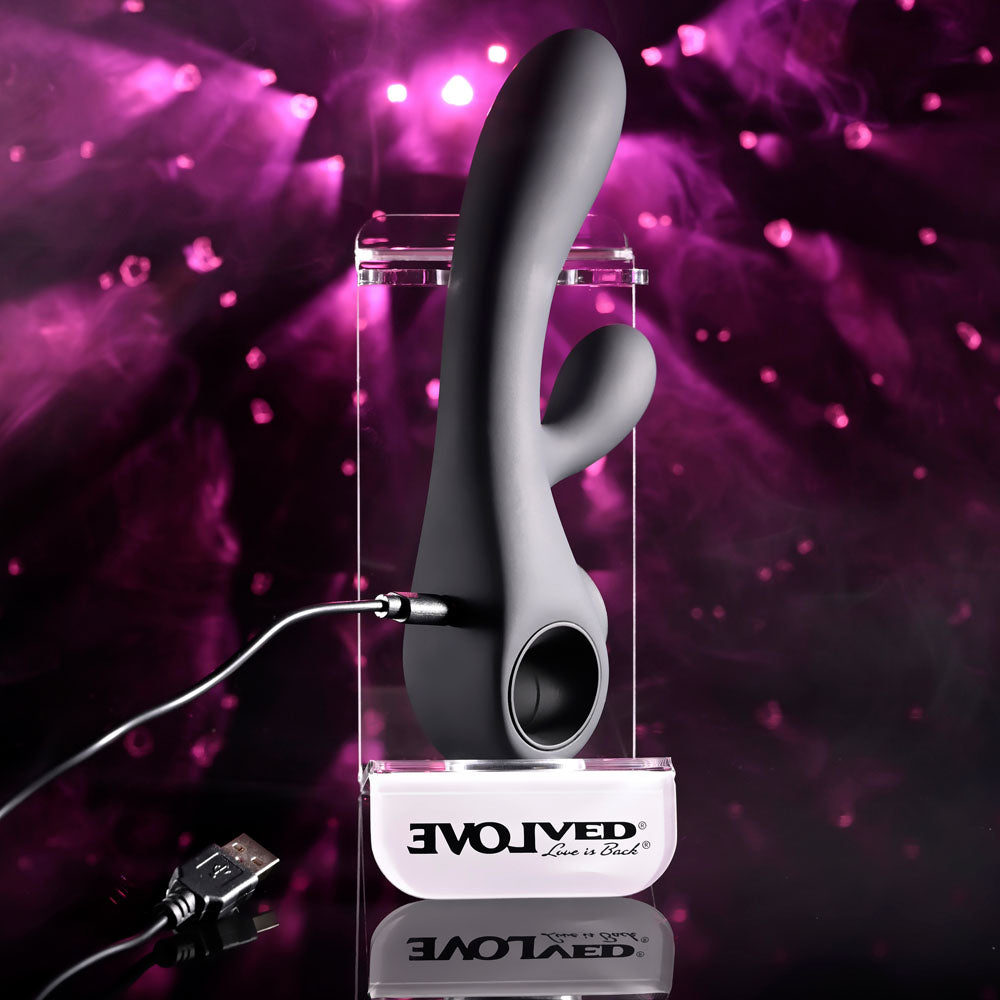 Evolved MAGIC - 20 cm USB Rechargeable Rabbit Vibrator with LED Screen