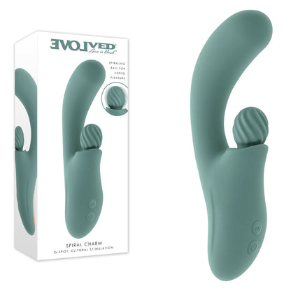 Evolved SPIRAL CHARM - 18 cm USB Rechargeable Rabbit Vibrator
