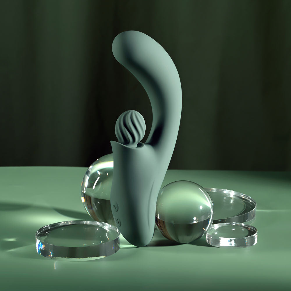 Evolved SPIRAL CHARM - 18 cm USB Rechargeable Rabbit Vibrator