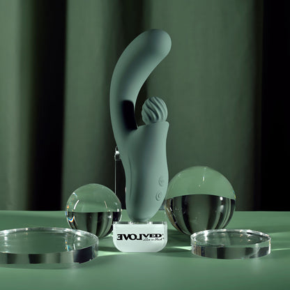 Evolved SPIRAL CHARM - 18 cm USB Rechargeable Rabbit Vibrator