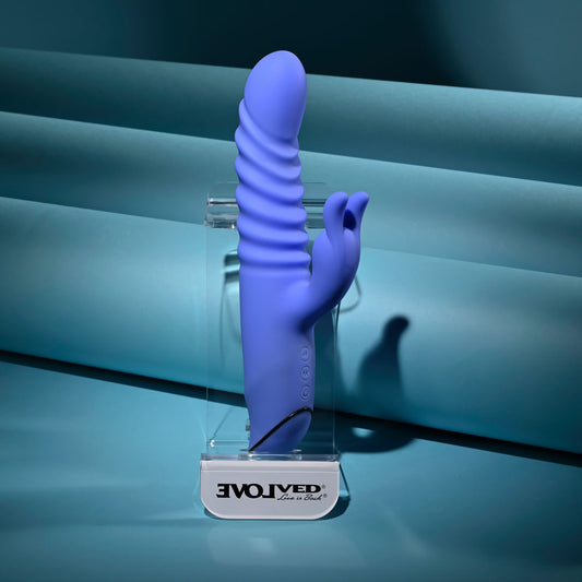Evolved KNOCK KNOCK - 22.9 cm USB Rechargeable Rabbit Vibrator with Flicking Head