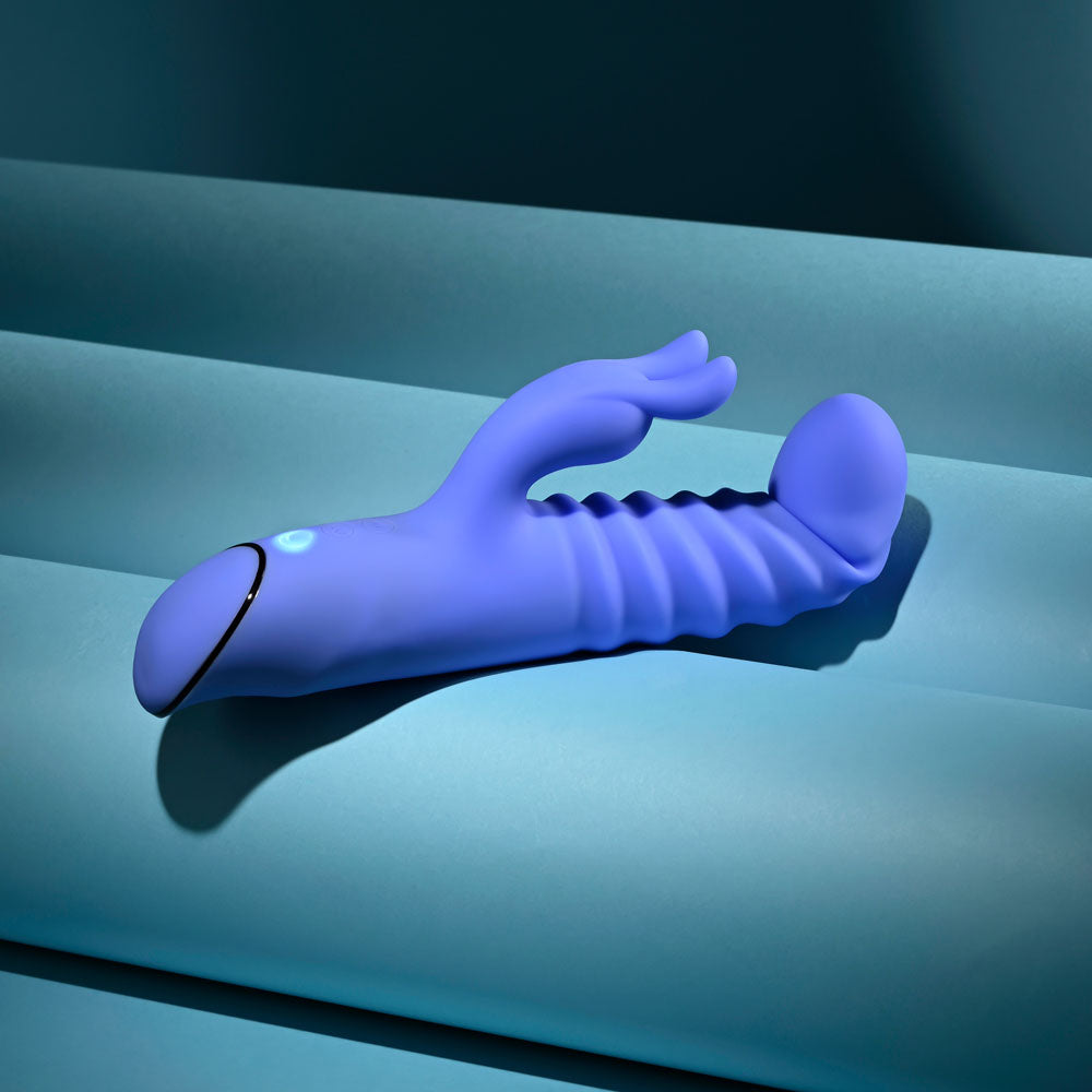 Evolved KNOCK KNOCK - 22.9 cm USB Rechargeable Rabbit Vibrator with Flicking Head