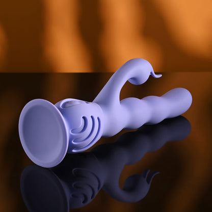 Evolved WIGGLY BUNNY - USB Rechargeable Rabbit Vibrator with Suction Base