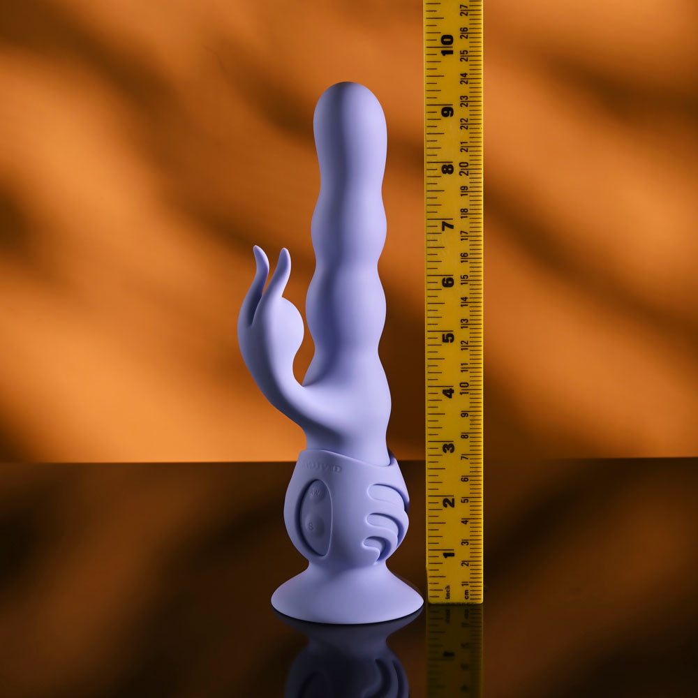 Evolved WIGGLY BUNNY - USB Rechargeable Rabbit Vibrator with Suction Base