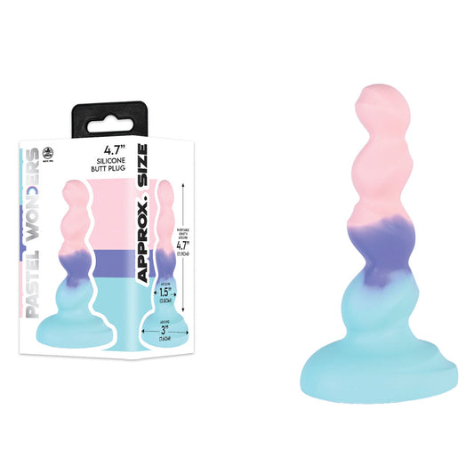 Pastel Wonders - 11.9 cm Silicone Butt Plug - 11.9 cm Butt Plug