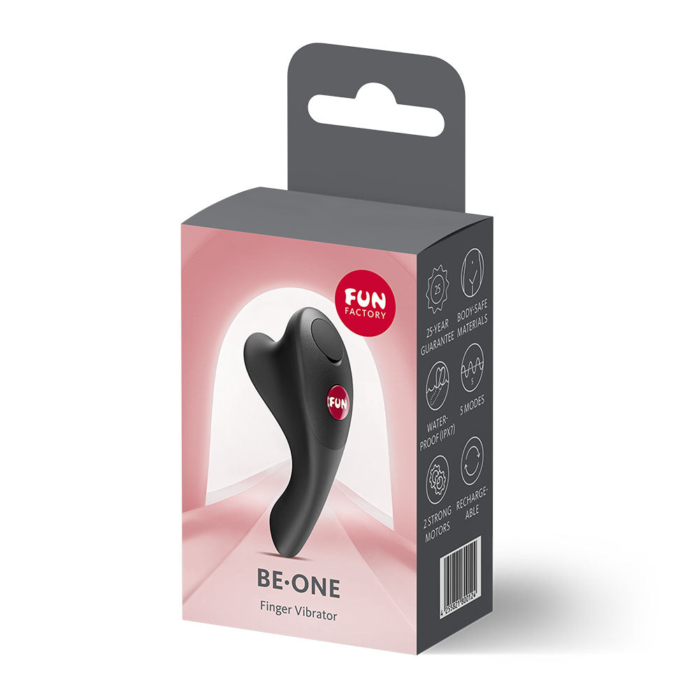 Fun Factory BE-ONE - USB-C Rechargeable Finger Stimulator – Black