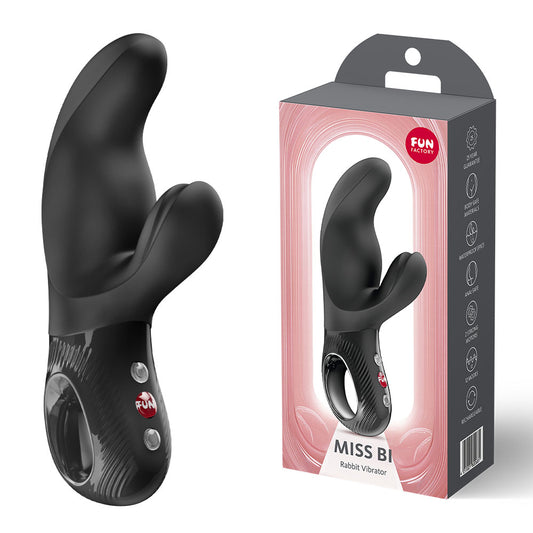 Fun Factory MISS BI - 17 cm USB-C Rechargeable Vibrator – Black