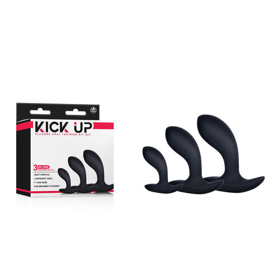 Kick Up Anal Trainer Set - Butt Plugs - Set of 3 Sizes