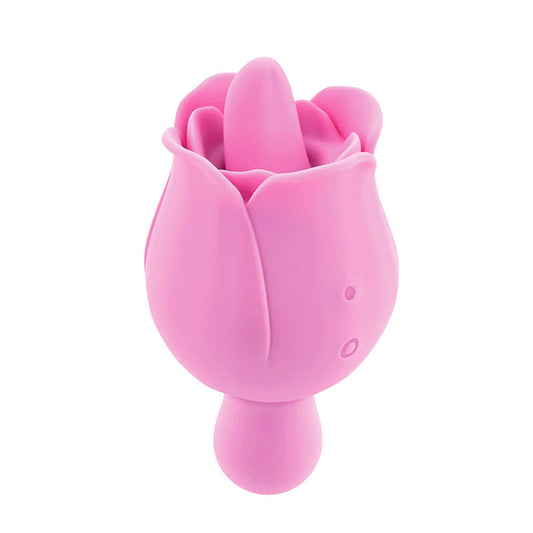 Adam & Eve EVES RAVISHING CLIT FLICKING ROSE - USB Rechargeable Rose Flicking Stimulator