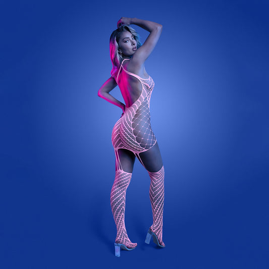 GLOW Metamorphic Bodystocking - OS - Glow In Dark - One Size
