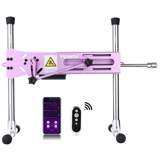 Hismith Premium 3.0 Sex Machine - Mains Powered Sex Machine with App Control and Remote – Pink
