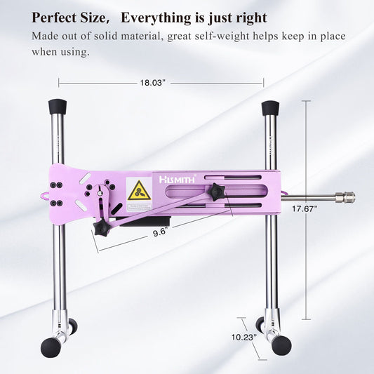 Hismith Premium 3.0 Sex Machine - Mains Powered Sex Machine with App Control and Remote – Pink