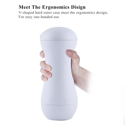 Hismith Vibrating Vagina Stroker Machine Attachment - USB Rechargeable Vibrating Vagina Stroker for Hismith Sex Machines